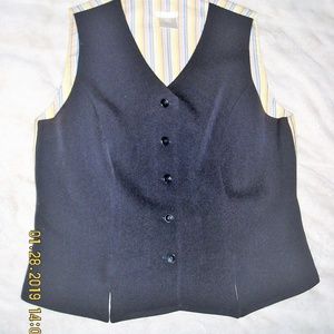 AUSTIN REED DARK NAVY WOOL VEST